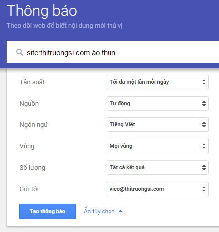 cách nhận thông báo mới nhất từ TTS