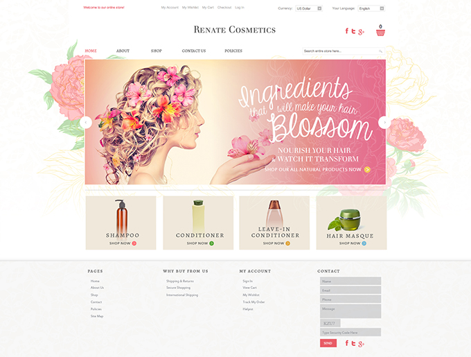 Website bán mỹ phẩm