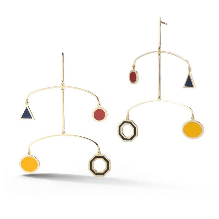 Ana Khouri Mia được làm từ vàng kim cương 18 karat, đã sapphie và Tourmaline 18-Karat Gold Diamond, Sapphire, and Tourmaline Earrings, $16,880