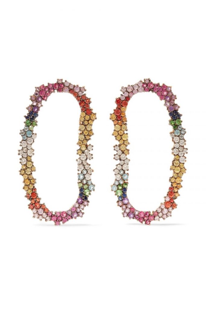 Mateo 14kt Gold Enamel Mobile Installation Earring, giá $2,250