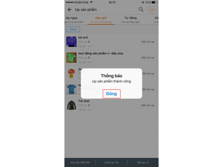 huong dan up san pham cho app