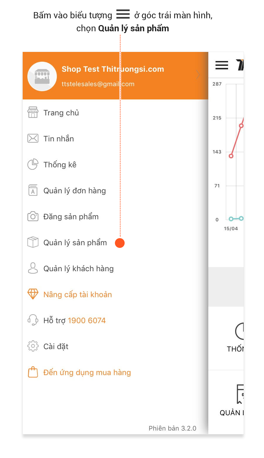 huong dan up san pham cho app