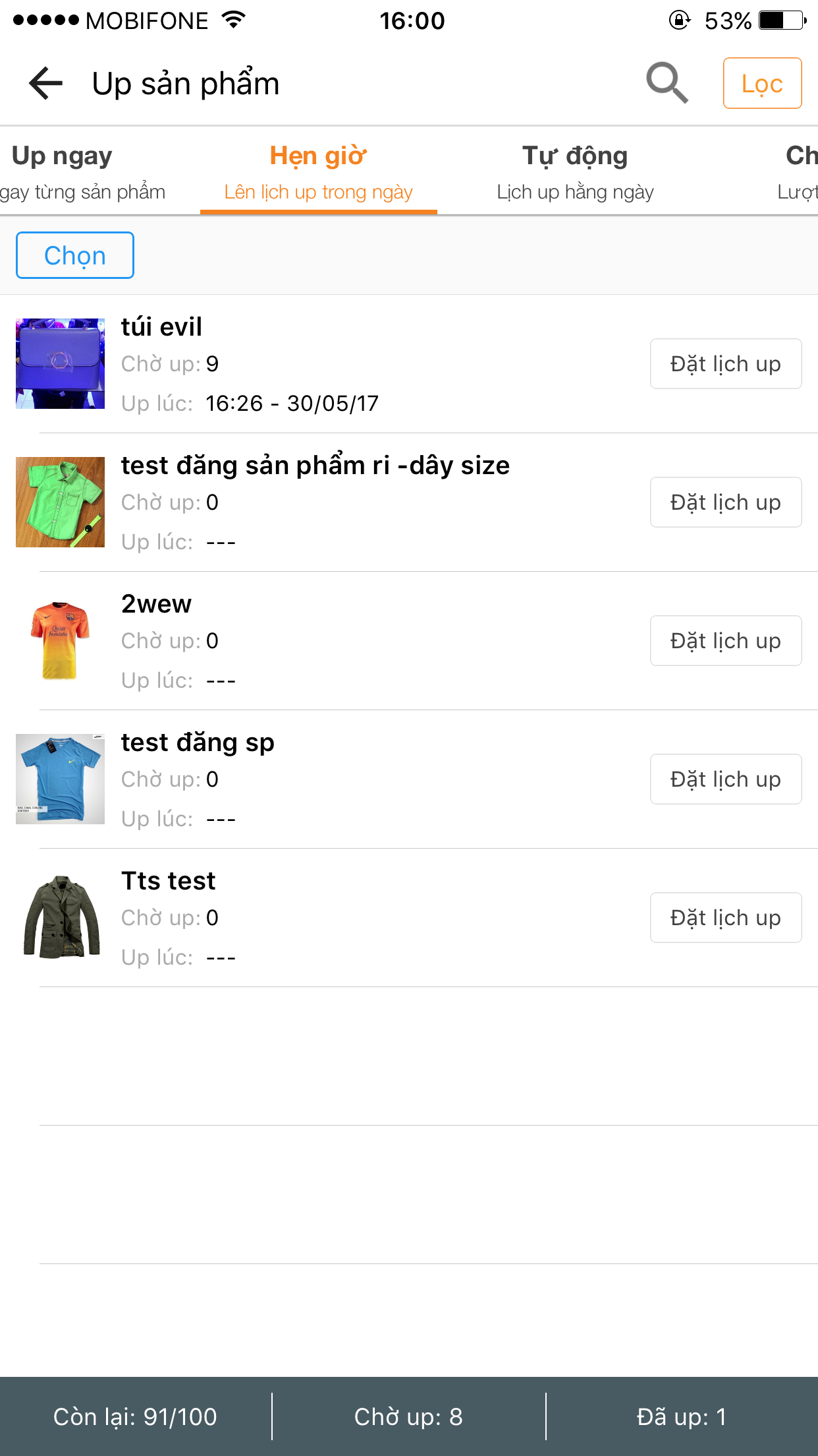 huong dan up san pham cho app