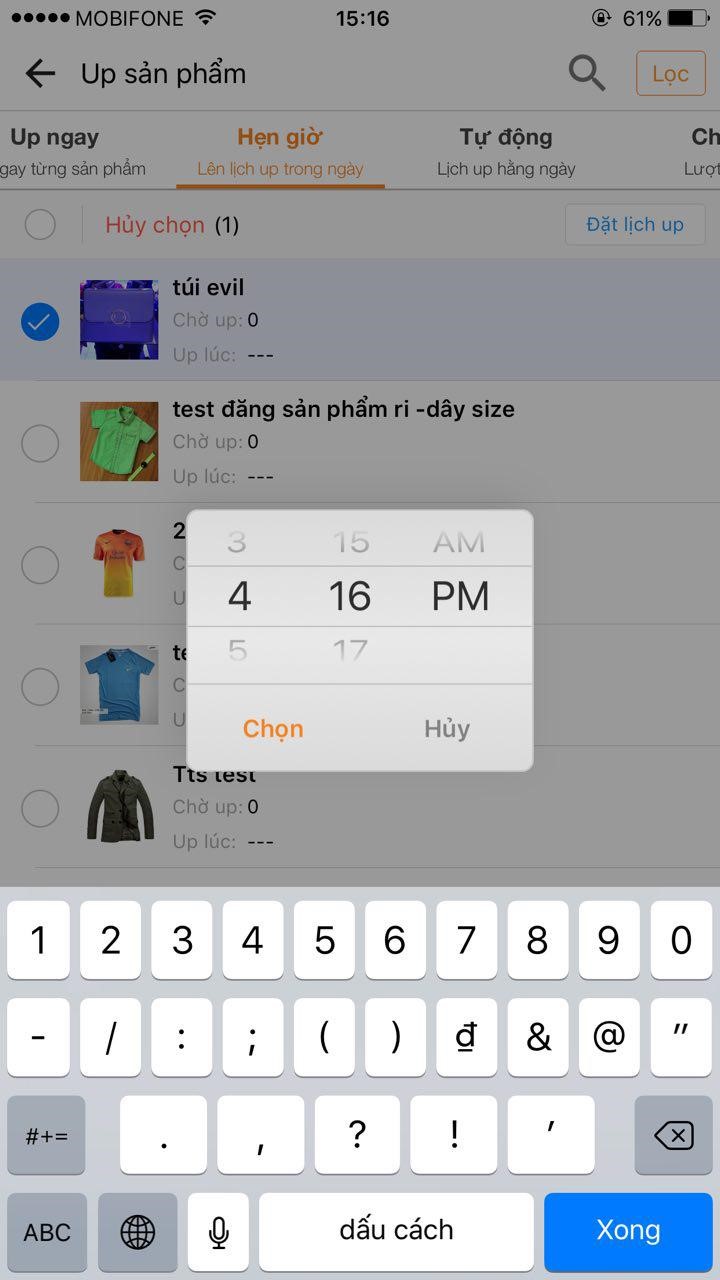 huong dan up san pham cho app