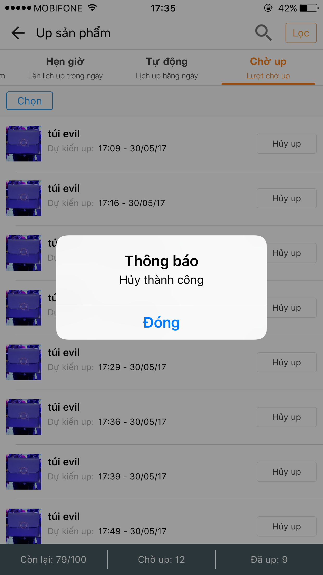 huong dan up san pham cho app
