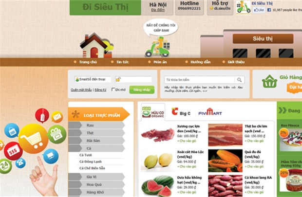 Lên mạng đi siêu thị