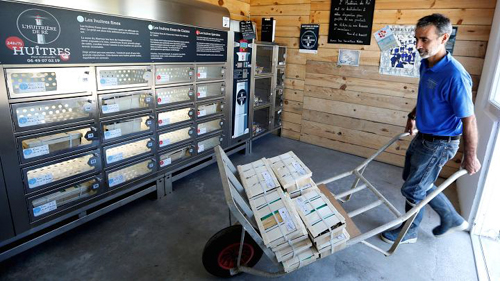 Máy bán hàu tự động tại Pháp