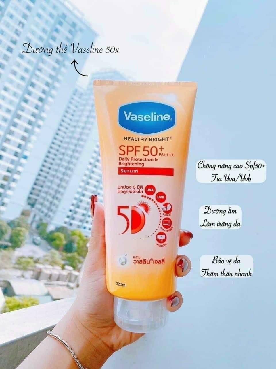 Sỉ dưỡng thể Vaseline đủ bộ ngày, đêm