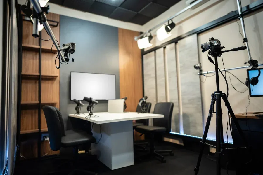 Hình ảnh studio podcast